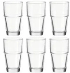Leonardo Gl&auml;serset Solo, Klar, Glas, 6-teilig, 400 ml, 13 cm, Essen & Trinken,