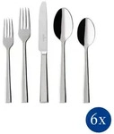 Villeroy & Boch Besteckset Victor, Metall, 30-teilig, Essen & Trinken, Besteck,