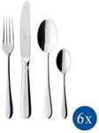 Villeroy & Boch Besteckset Oscar, Metall, 24-teilig, 28x5x44 cm, Essen &...