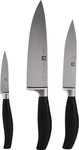 Zwilling Messerset Zwilling 5 Sterne, Schwarz, Kunststoff, 3-teilig, Made in Germany,