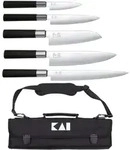 Kai Messer Messertasche, Silber, Metall, Kochen, K&uuml;chenmesser, Messersets