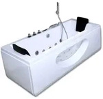 Home Deluxe Whirlpool, Wei&szlig;, Keramik, 180x55x90 cm, Badezimmer, Baden & Duschen,