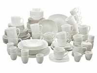 Creatable Kombiservice, Weiß, Keramik, 100-teilig, Uni, 200 ml,200 ml,300 ml,...