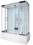 Home Deluxe Dampfdusche, Wei&szlig;, Glas, 100 cm, Badezimmer, Baden & Duschen,