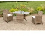 Gardenson Gartenset, Natur, Kunststoff, 3-teilig, F&uuml;llung: Schaumstoff, Tisch mit