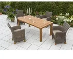 Gardenson Gartentischgruppe Toskana, Natur, Holz, Metall, Kunststoff, Akazie,