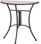 Gardenson Gartentisch, Mehrfarbig, Schwarz, Keramik, Mosaik, formgebogen, Flachrohr,