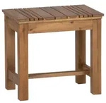 Gardenson Gartenhocker, Akazie, Holz, Akazie, rechteckig, 33x45x50 cm, Gartenm&ouml;bel,
