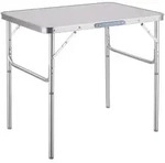 tectake Campingtisch, Grau, Metall, Baum/Pflanze/Natur, Rechteckig, 55x68x75 cm,