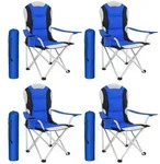 tectake Campingstuhl, Blau, Textil, 88x110x60 cm, Gartenm&ouml;bel, Gartenst&uuml;hle,