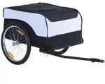Homcom Fahrradanh&auml;nger,, Wei&szlig;, Metall, 77x65x130 cm, Freizeit, Sport & Fitness,