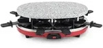 HKoenig Raclette-Ger&auml;t, Grau, Dunkelrot, Stein, 25.8x12x35.7 cm,...