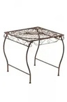 CLP Gartentisch, Braun, Metall, 49x46x45 cm, Gartenm&ouml;bel, Gartentische, Gartentische