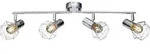 Globo Lighting Deckenleuchte, Silber, Metall, 9.3x15x60 cm, Lampen & Leuchten,