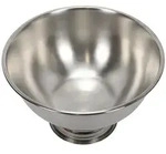 Excellent Houseware Edelstahlschale, Silber, Metall, Rund, 39x24x39 cm, Essen &