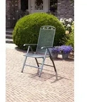 Gardenson Gartenstuhl, Grau, Metall, 58x108x64 cm, klappbar, UV-best&auml;ndig,