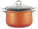 Riess Topf, Orange, Glas, Kochen, T&ouml;pfe, Kocht&ouml;pfe