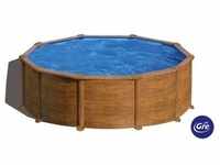 Gre Pool-Set, Braun, Metall, 460x132 cm, Freizeit, Pools und Wasserspaß, Pools,