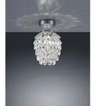 P & B Deckenleuchte, Chrom, Transparent, Metall, Kunststoff, 27 cm, Lampen &