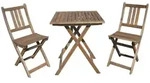 Sedex Balkonset, Braun, Holz, 3, 2-Sitzer, Gartenm&ouml;bel, Gartenm&ouml;bel-Sets