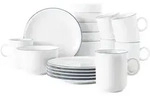 Seltmann Weiden Fr&uuml;hst&uuml;cks-Set, Wei&szlig;, Blau, Keramik, 18-teilig, Rund, 2x2x2 cm,