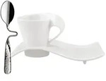 Villeroy & Boch Espressoset, Wei&szlig;, Keramik, Metall, Kaffee & Tee, Tassen,