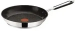 Tefal Bratpfanne, Silber, Schwarz, Metall, Rund, antihaftbeschichtet, Kochen,