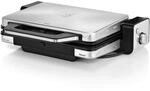 WMF Kontaktgrill Lono , Schwarz, Silber , Metall , 13.6x36.6x45 cm , herausnehmbare WMF Kontaktgrill Lono , Schwarz, Silber , Metall , 13.6x36.6x45 cm , herausnehmbare