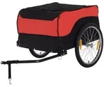 Homcom Fahrradanh&auml;nger,, Rot, Metall, 77x65x130 cm, Freizeit, Sport & Fitness,
