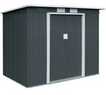 Hattoro Ger&auml;tehaus, Grau, Metall, 130x173x213 cm, Aufbewahrung & Schutzh&uuml;llen,
