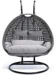 Home Deluxe H&auml;ngesessel, Grau, Kunststoff, 145x126x74 cm, Gartenm&ouml;bel, H&auml;ngesessel
