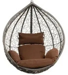 Home Deluxe H&auml;ngesessel, Grau, Kunststoff, 100x123x80 cm, Gartenm&ouml;bel,...