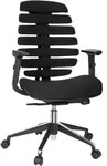 Mid.you Drehstuhl, Schwarz, Kunststoff, Drehkreuz, 65x115x50 cm, ergonomische