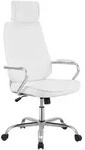CLP Chefsessel, Wei&szlig;, Metall, 60x117x67 cm, Arbeitszimmer, B&uuml;rost&uuml;hle, Chefsessel