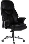 Mid.you Chefsessel, Schwarz, Metall, Textil, Drehkreuz, 63x140x52 cm, Wippmechanik