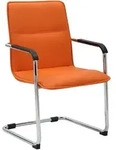 CLP Schwingstuhl, Orange, Metall, 57x92x59 cm, Esszimmer, St&uuml;hle, Esszimmerst&uuml;hle,