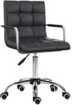 Homcom B&uuml;rostuhl, Schwarz, Kunststoff, 54x99x52.5 cm, Arbeitszimmer, B&uuml;rost&uuml;hle,