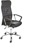 Mid.you Jugenddrehstuhl, Schwarz, Metall, Kunststoff, Textil, Leder, Lederlook,