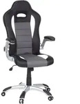Mid.you Gamingstuhl, Grau, Schwarz, Wei&szlig;, Kunststoff, Drehkreuz, 64x118x57 cm,