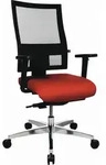 Topstar Drehstuhl, Rot, Schwarz, Kunststoff, Drehkreuz, 48x101-113x48 cm, Lga, Made