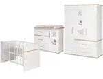 Roba Babyzimmer-Set, Wei&szlig;, Holzwerkstoff, 76x81x142.5 cm, Blauer Engel, Babym&ouml;bel,