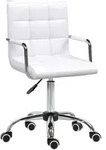 Homcom B&uuml;rostuhl, Wei&szlig;, Kunststoff, 54x99x52.5 cm, Arbeitszimmer, B&uuml;rost&uuml;hle,