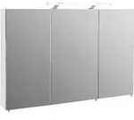 Mid.you Spiegelschrank Schildmeyer Dorina, Wei&szlig;, Wei&szlig; Hochglanz, Metall, 6 F&auml;cher,