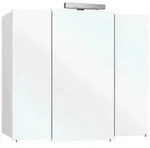 Pelipal Spiegelschrank, Wei&szlig;, Kunststoff, 6 F&auml;cher, 83x73x20 cm, Made in Germany,