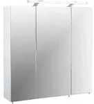 Mid.you Spiegelschrank Schildmeyer Dorina, Wei&szlig;, Wei&szlig; Hochglanz, Metall, 6 F&auml;cher,