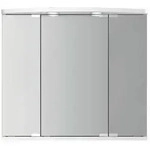 Xora Spiegelschrank Doro, Silber, Glas, Wei&szlig;tanne, 6 F&auml;cher, 67.4x60x22 cm,