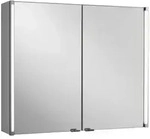 Mid.you Spiegelschrank LED-Line, Wei&szlig;, Metall, 2 F&auml;cher, F, 81x67x16.5 cm,