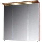 Stylife Spiegelschrank, Fichte, Metall, 6 F&auml;cher, 71x73x24 cm, Made in Germany,