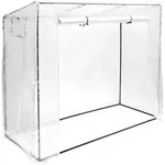 Relaxdays Gew&auml;chshaus, Transparent, Metall, Kunststoff, 200x160x82 cm,