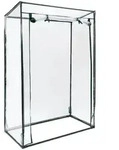 Relaxdays Gew&auml;chshaus, Transparent, Kunststoff, Metall, 100x150x50 cm,